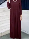 2025 Elegant Middle East Muslim Maxi Dress – Women’s Fashion Long Skirt