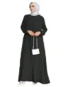 2025 Elegant Abaya Dress – Loose-Fit Muslim Maxi Skirt for Spring