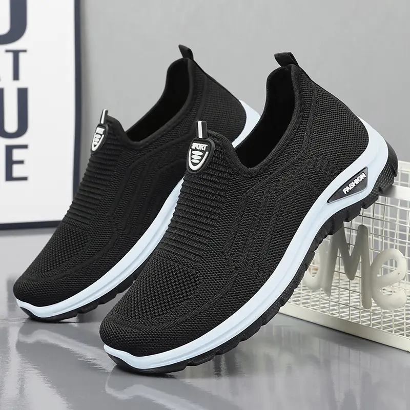 StrideEase 2025 Men’s Spring Walking Shoes – Breathable Casual Dad Shoes