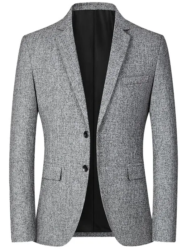2025 new summer linen thin breathable sunscreen with lining suit jacket slim fit loose middle-aged men's single western