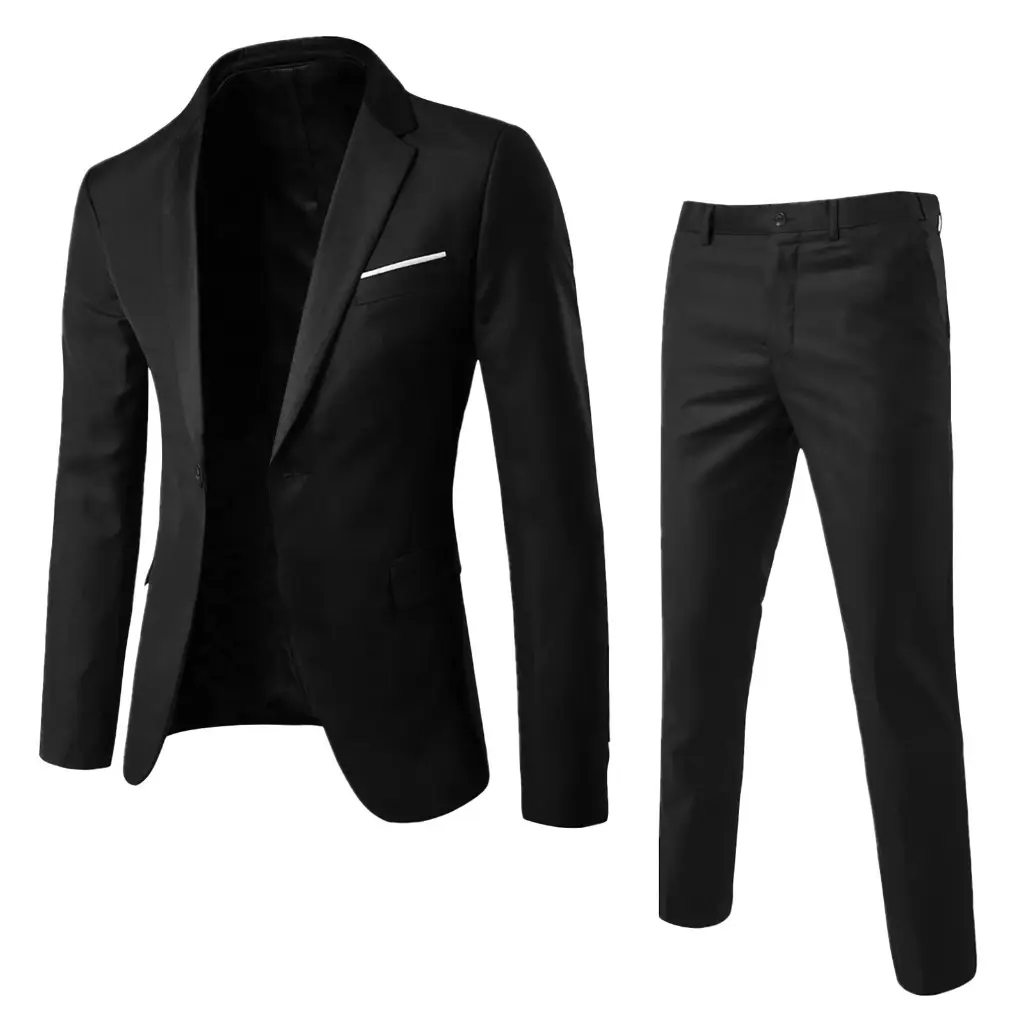 Men's suits two-piece business suits small suits Korean style slim fit best man groom wedding dress