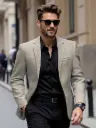 2025 Spring and Autumn Trend Design Fashion Casual Versatile No-iron Lapel Spring and Autumn New Style Suit Jacket
